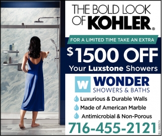 $ 1500 OFF Your Luxstone Showers