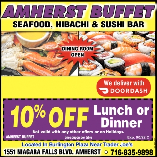 10% OFF Lunch Or Dinner