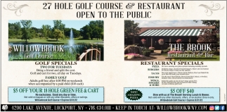 27 Hole Golf Course, Restaurant Open to the Public