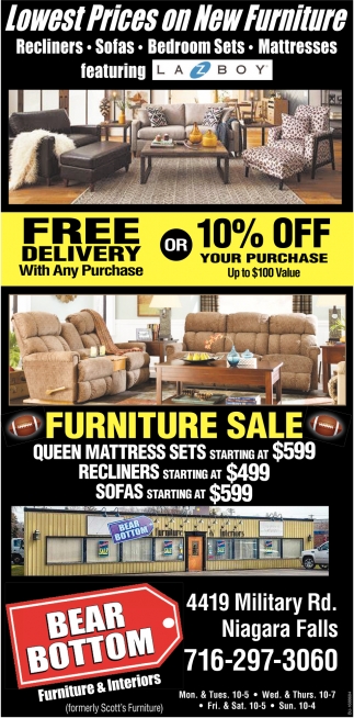Lowest Prices on New Furniture
