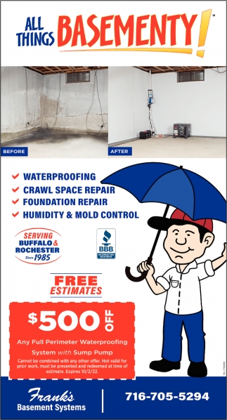 $500 Off Any Full Perimeter Waterproofing