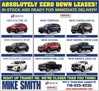 Absolutely Zero Down Leases!