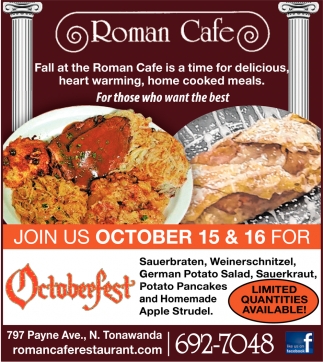 Join Us October 15 & 16 For Octoberfest