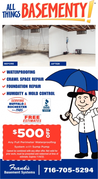 $500 Off Any Full Perimeter Waterproofing