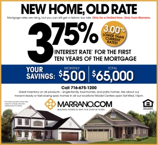 New Home, Old Rate