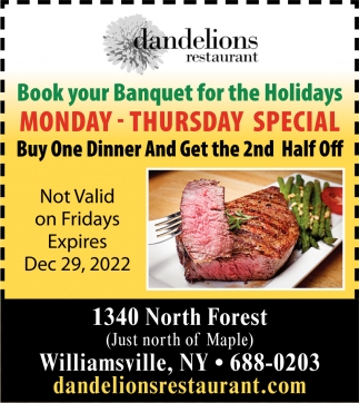 Book Your Banquet For The Holidays