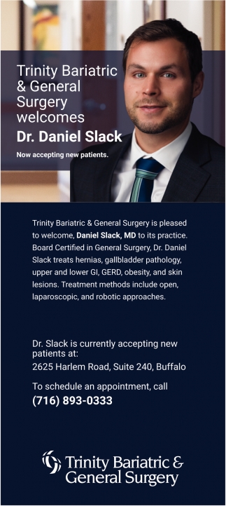 Trinity Bariatric Surgery Welcomes Dr. Daniel Slack