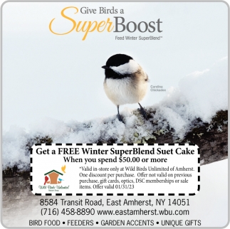 Get A Free Winter SuperBlend Suet Cake