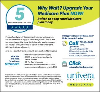 Upgrade Your Medicare Plan Now!