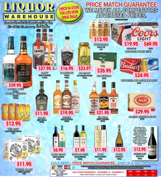 Price Match Guarantee Liquor Warehouse Cold Lake Ab