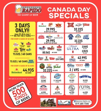 Canada Day Specials, Dépanneur Rapido, Gatineau, QC
