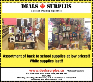surplus school supplies