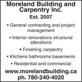 Moreland Building And Carpentry Inc.