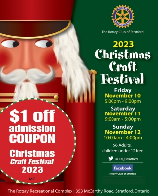 2023 Christmas Craft Festival, Rotary Club Of Stratford, Stratford, ON