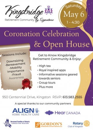 Open House, Kingsbridge Retirement Community, Kingston, ON