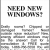 Need New Windows?