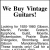 We Buy Vintage Guitars!