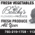 Fresh Vegetables All Year Long