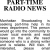 Part-Time Radio News