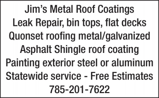 Jim's Metal Roof Coatings