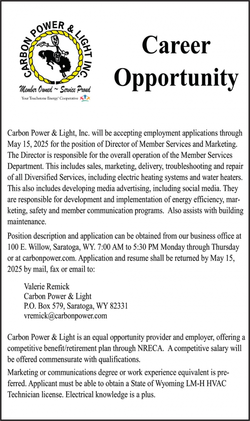 Carbon Power & Light Inc.
