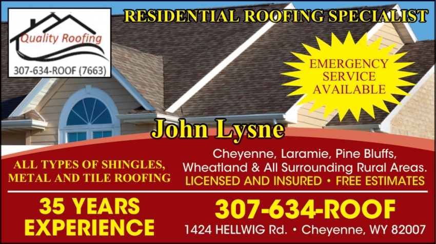 Residential Roofing Specialist