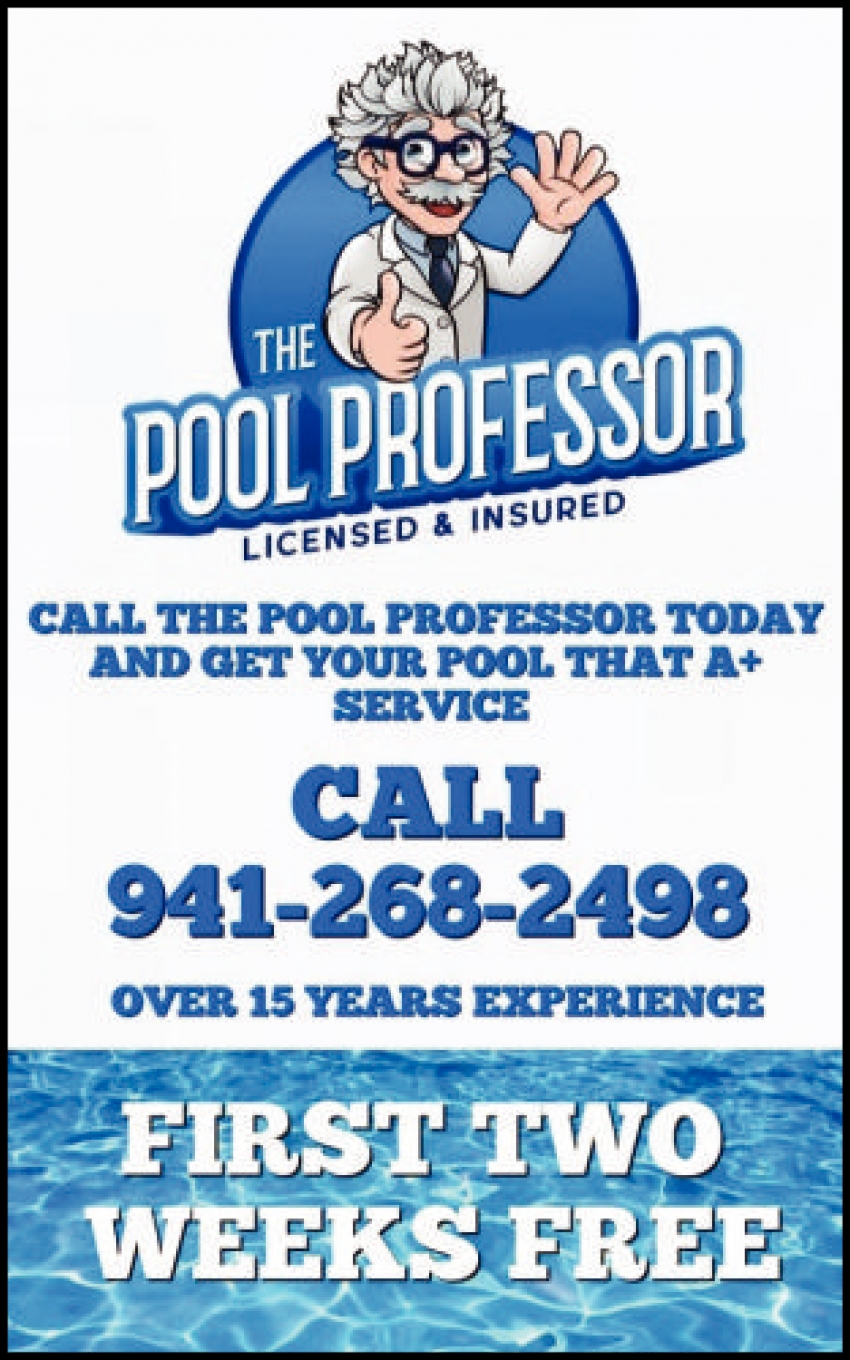 Call The Pool Professor Today And Get Your Pool That A+ Service