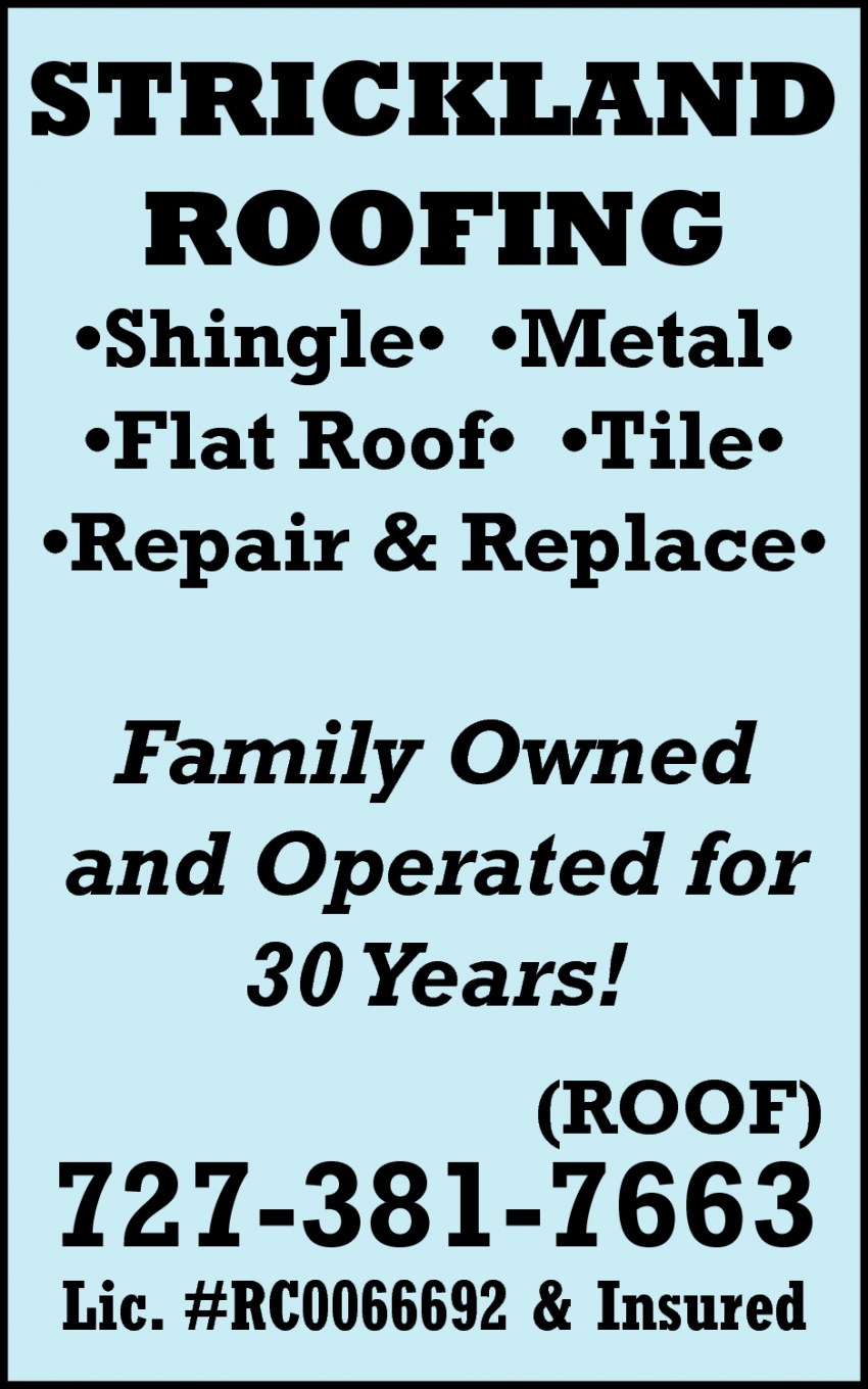 Family Owned And Operated For 30 Years!