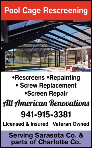 Pool Cage Rescreening