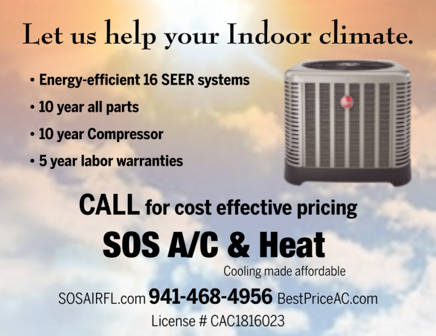 Let Us Help Your Indoor Climate