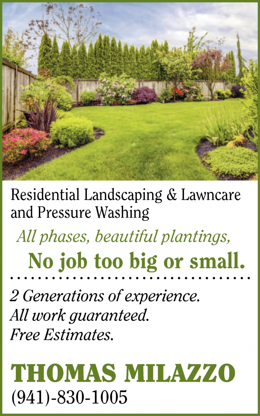 Residential Landscaping & Lawncare and Pressure Washing