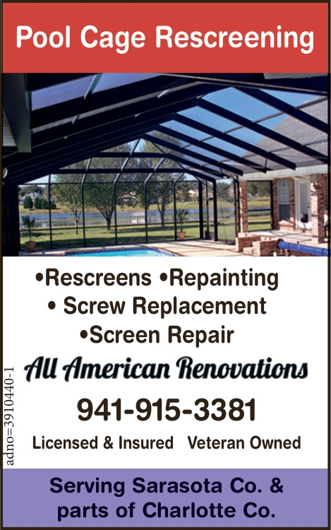 Pool Cage Rescreening