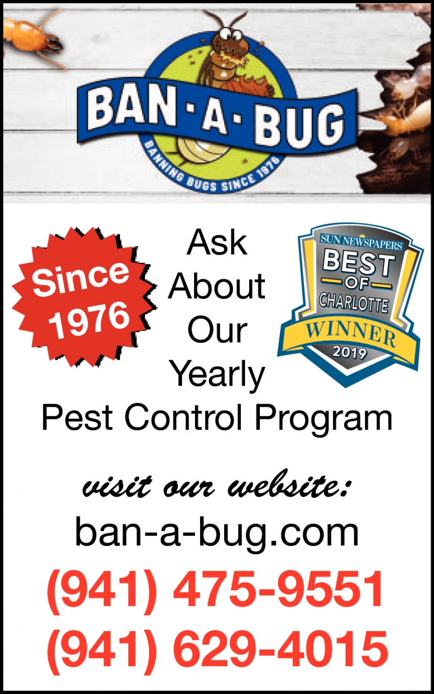 Ask About Our Yearly Pest Control Program