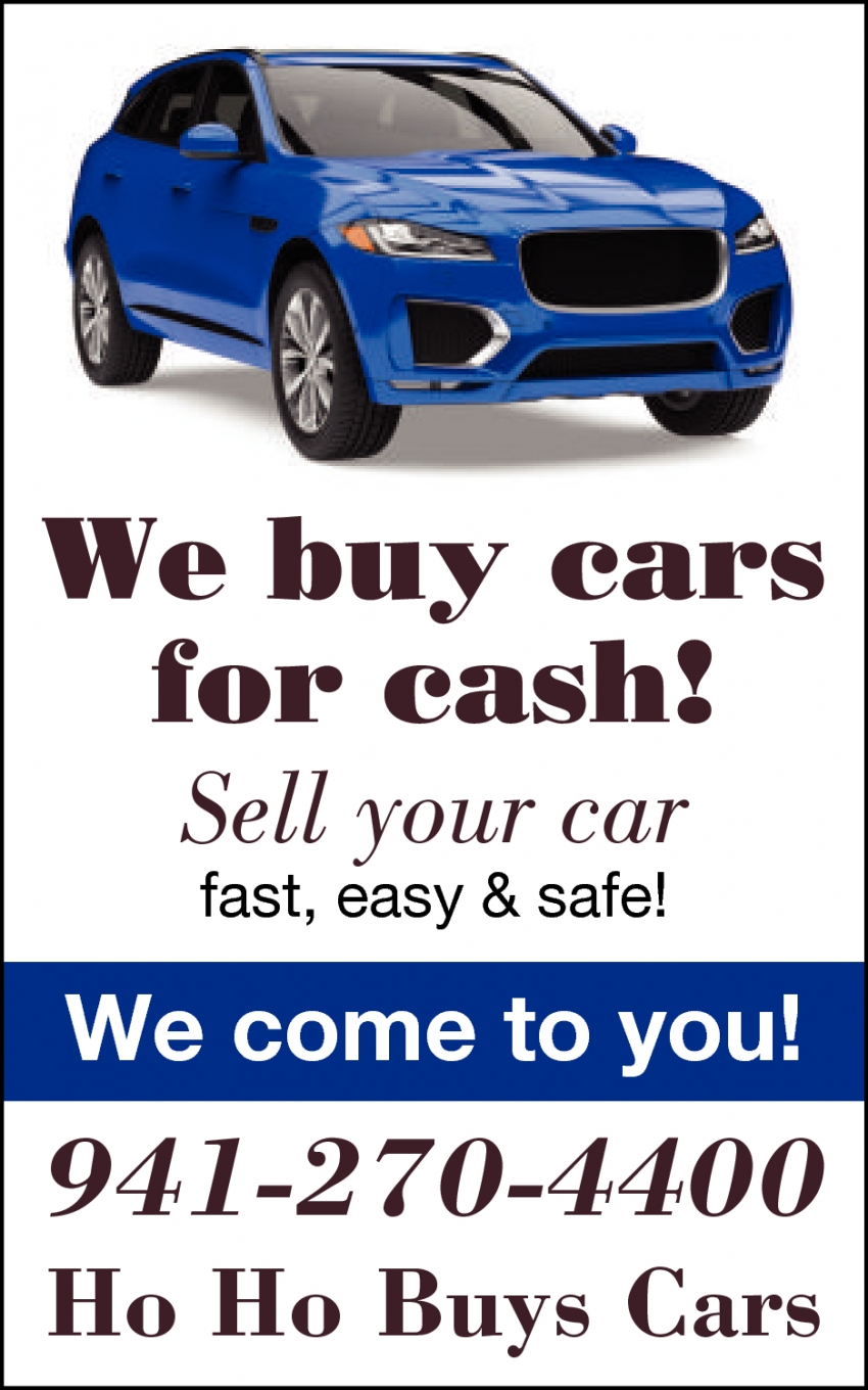 We Buy Cars For Cash!