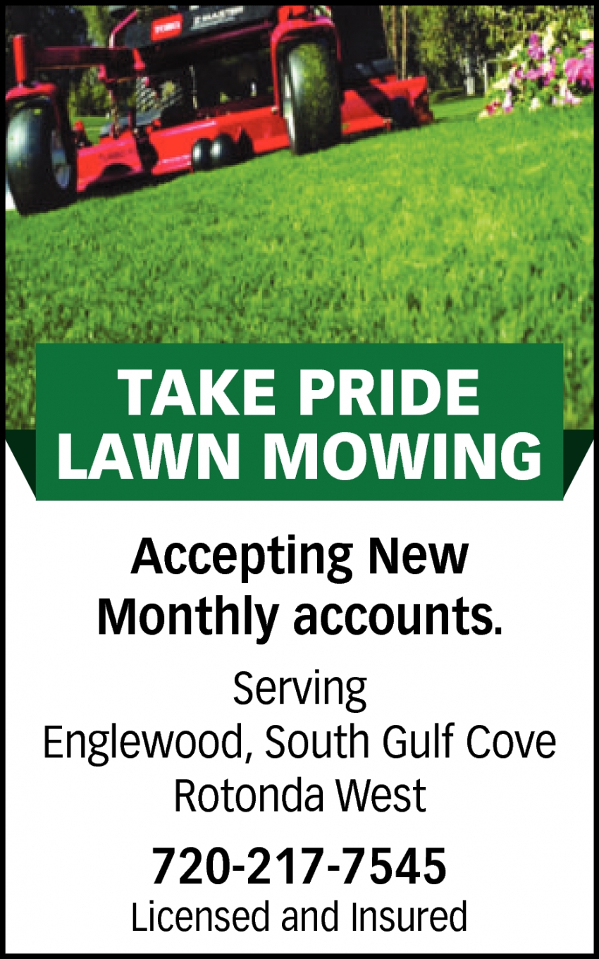 Take Pride Lawn Mowing
