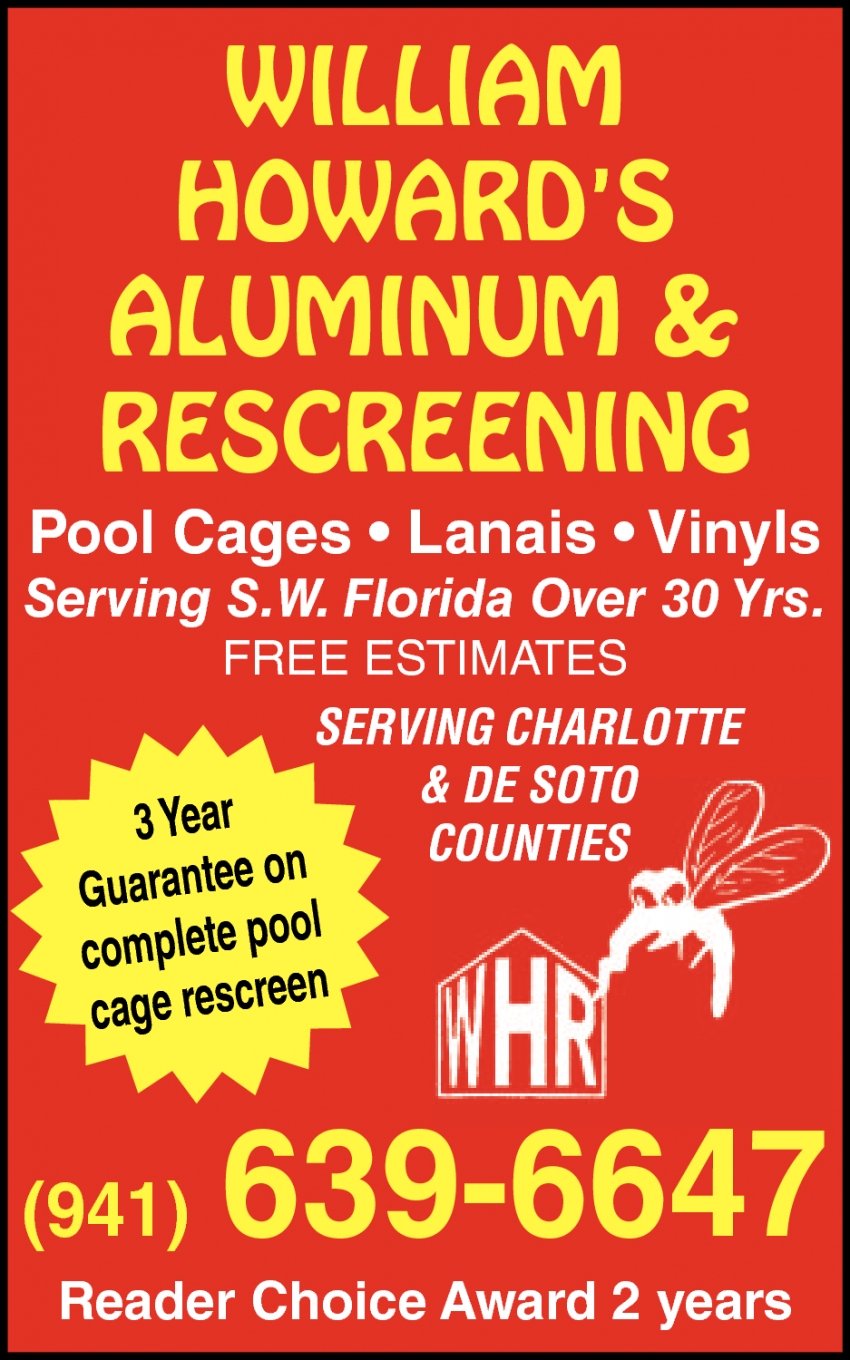 Pool Cages - Lanais - Vinyls