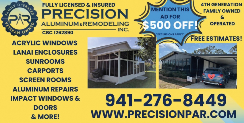 Precision Aluminium & Remodeling Inc