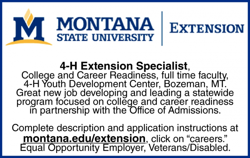 4-H Extension Specialist