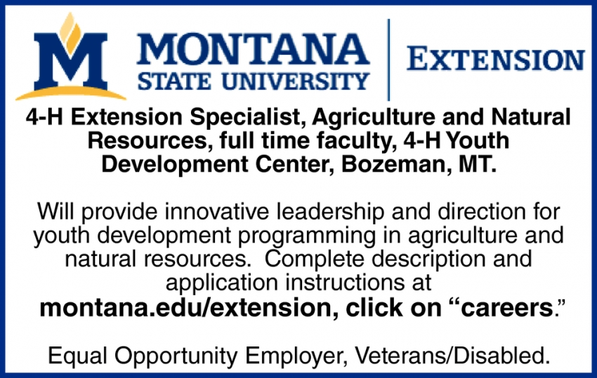 4-H Extension Specialist