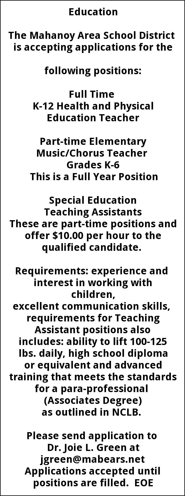 Teacher Jobs Near Me Part Time