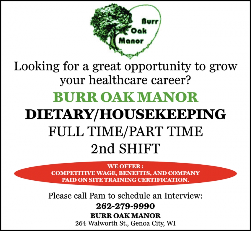 Dietary/Housekeeping