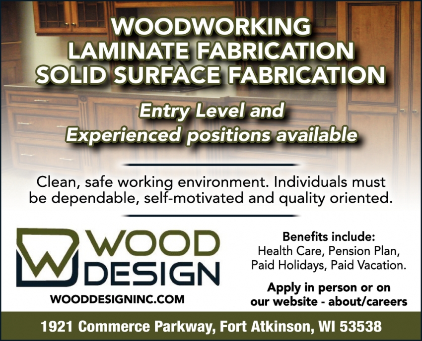 Woodworking Laminate Fabrication