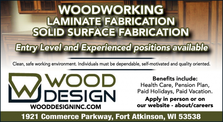 Woodworking Laminate Fabrication