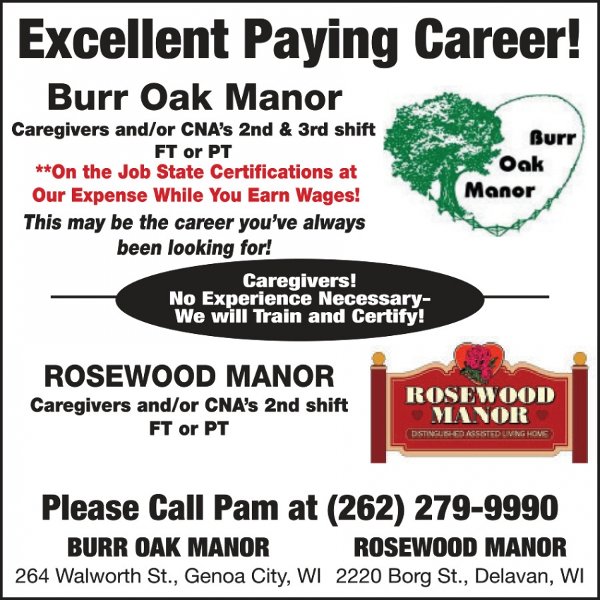 Burr Oak Manor - Rosewood Manor