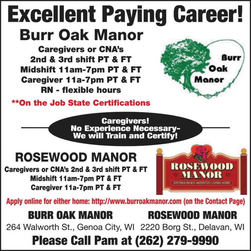 Burr Oak Manor - Rosewood Manor