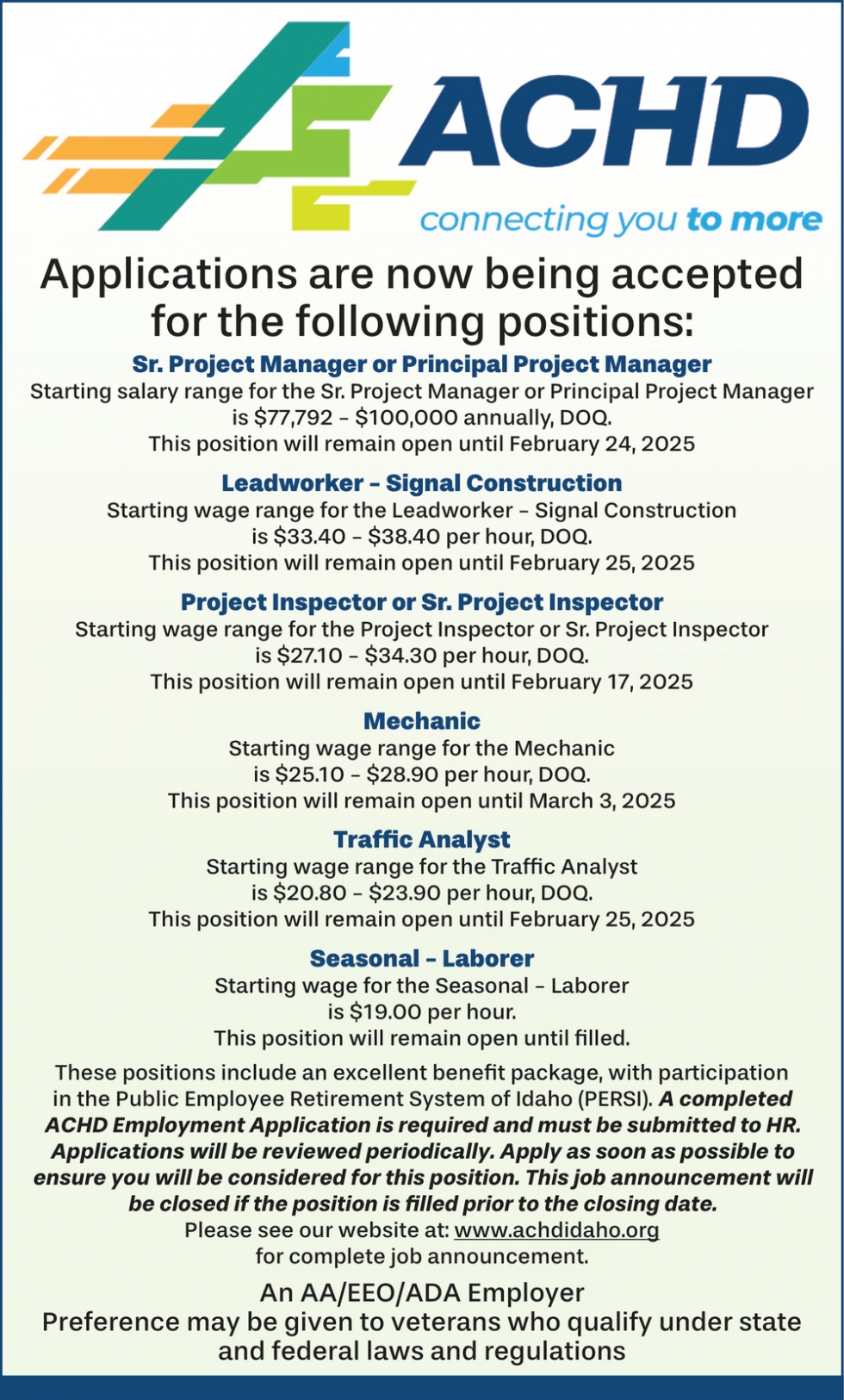 Sr. Project Manager or Principal Project Manager