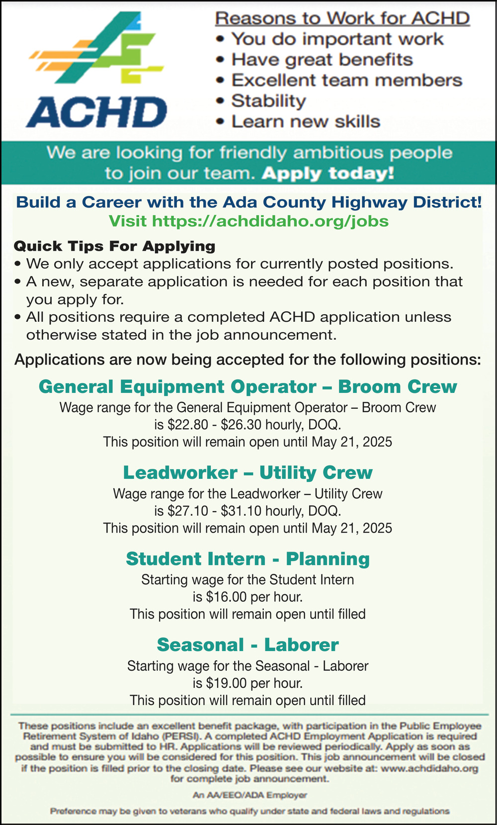 General Equipment Operator
