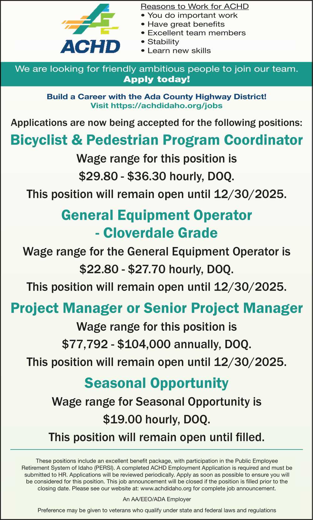 Bicyclist & Pedestrian Program Coordinator