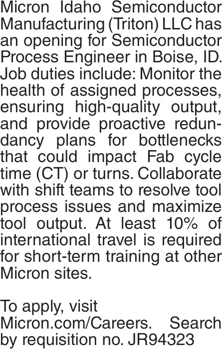 Semiconductor  Process Engineer