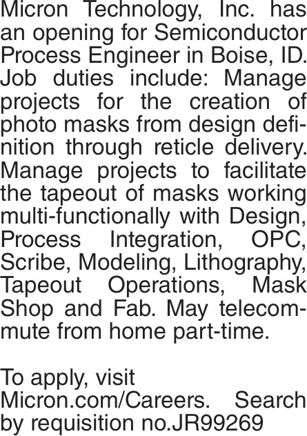 Semiconductor Process Engineer